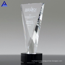 Cheap Wholesale K9 Blank Crystal Trophy Awards Custom 3D Laser Engrved Crystal Glass Trophies for Business Gift